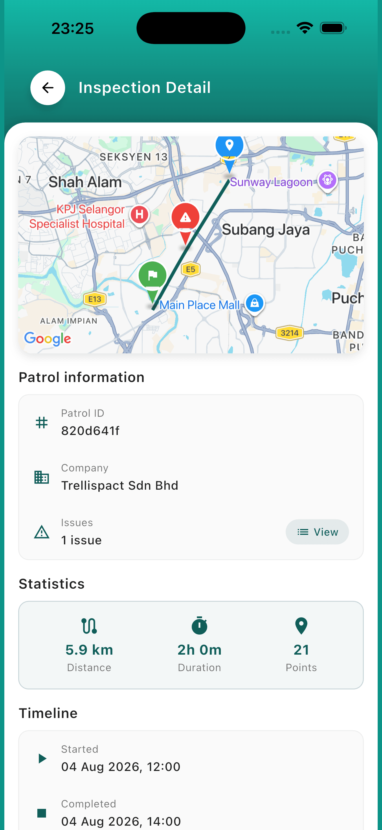 Patrol record